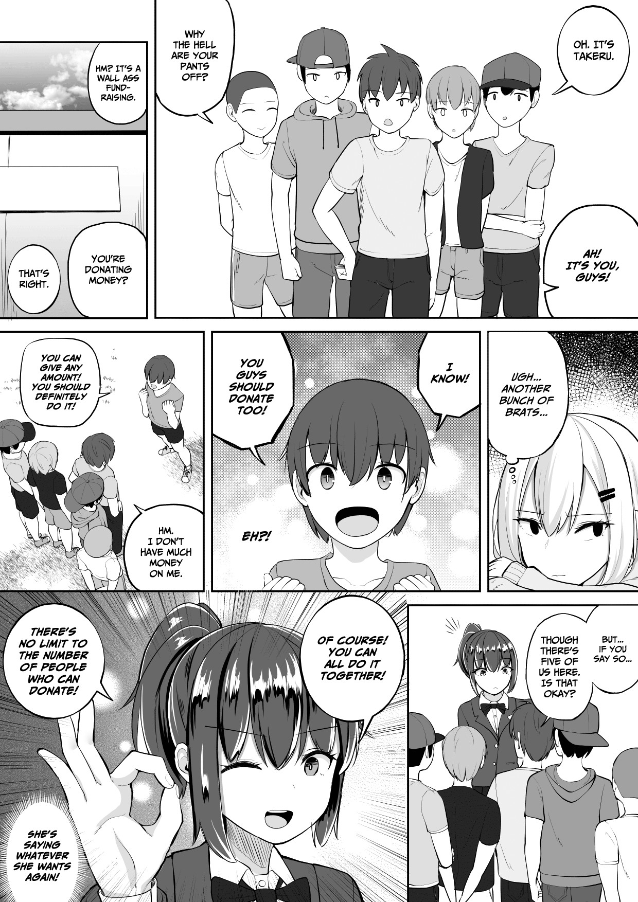 Hentai Manga Comic-Wall Ass Fundraising-Read-19